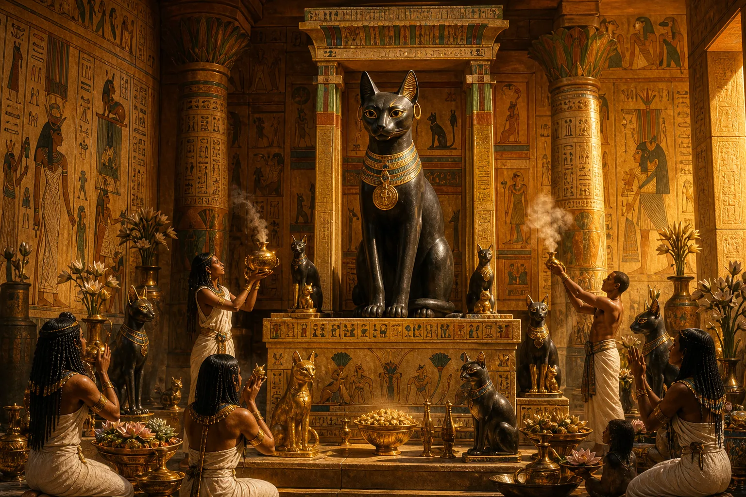 Os Gatos de Bastet — capa do livro — Wonder Egypt Os Gatos de Bastet — capa do livro — Wonder Egypt