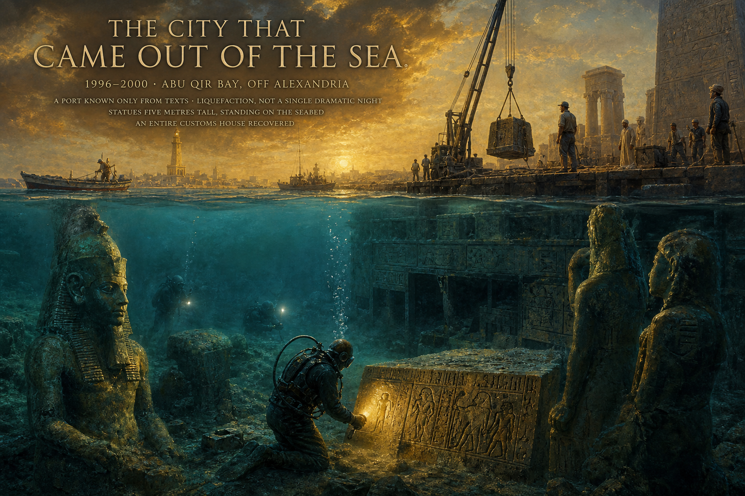 The City That Came Out of the Sea — Buchcover — Wonder Egypt