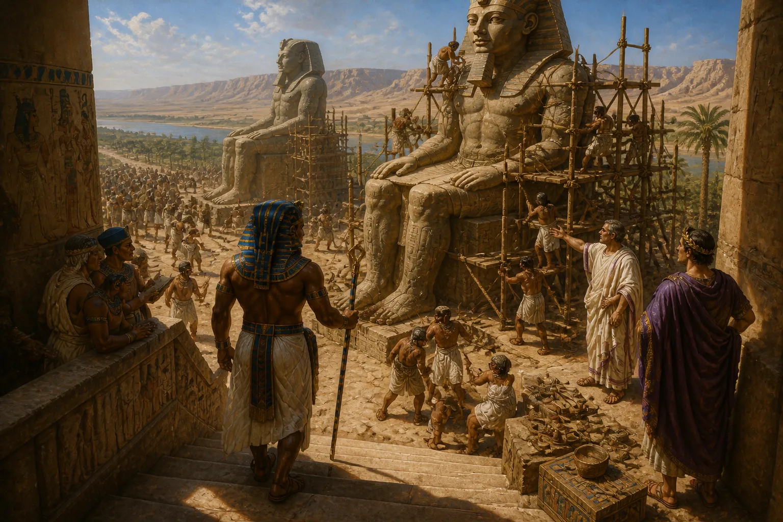 In AD 199, when the Roman Emperor Septimius Severus visited the Colossi of Memnon, he was profoundly moved by the statues' splendor and the mystical song of the… In AD 199, when the Roman Emperor Septimius Severus visited the Colossi of Memnon, he was profoundly moved by the statues' splendor and the mystical song of the…