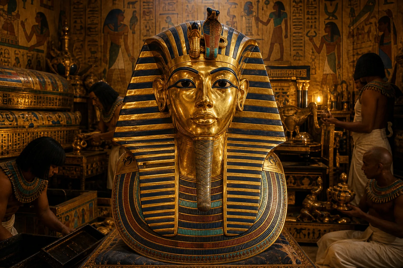 The Mask of Tutankhamun — book cover — Wonder Egypt