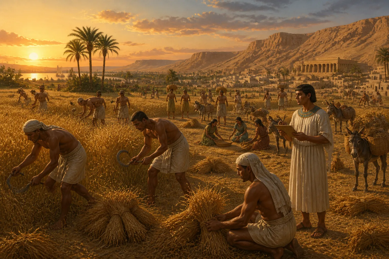 حول شمو، الموسم الموقر للحصاد، المناظر الطبيعية الخضراء إلى نسيج رائع من الذهب. الحقول التي كانت تزدهر بالخضرة النابضة بالحياة انحنت الآن تحت ثقل الحبوب…
