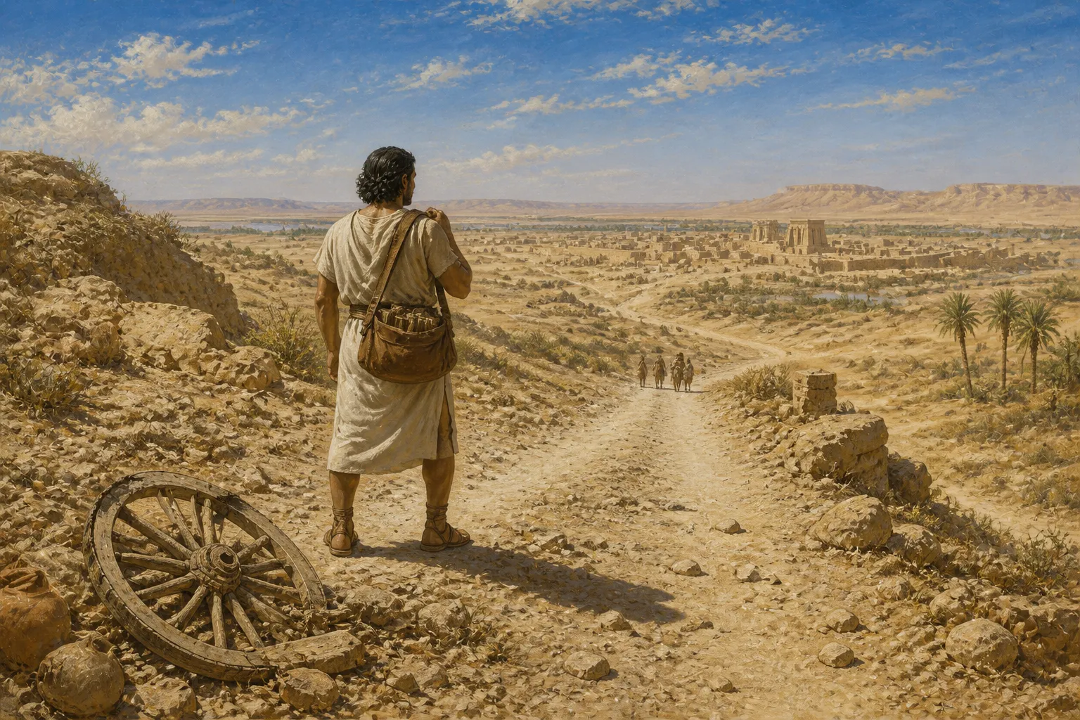 Along the dusty roads of ancient trade routes, a letter-carrier embarked on a journey destined for Dilmun, his destination etched into the clay tablets he… Along the dusty roads of ancient trade routes, a letter-carrier embarked on a journey destined for Dilmun, his destination etched into the clay tablets he…