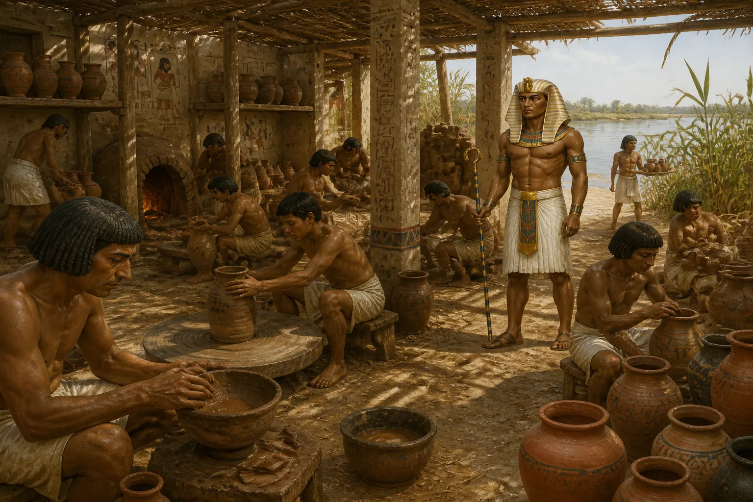 The life of a potter in ancient Egypt was far from glamorous, a reality starkly depicted in 'The Satire of the Trades.' In a humble workshop near the… The life of a potter in ancient Egypt was far from glamorous, a reality starkly depicted in 'The Satire of the Trades.' In a humble workshop near the…
