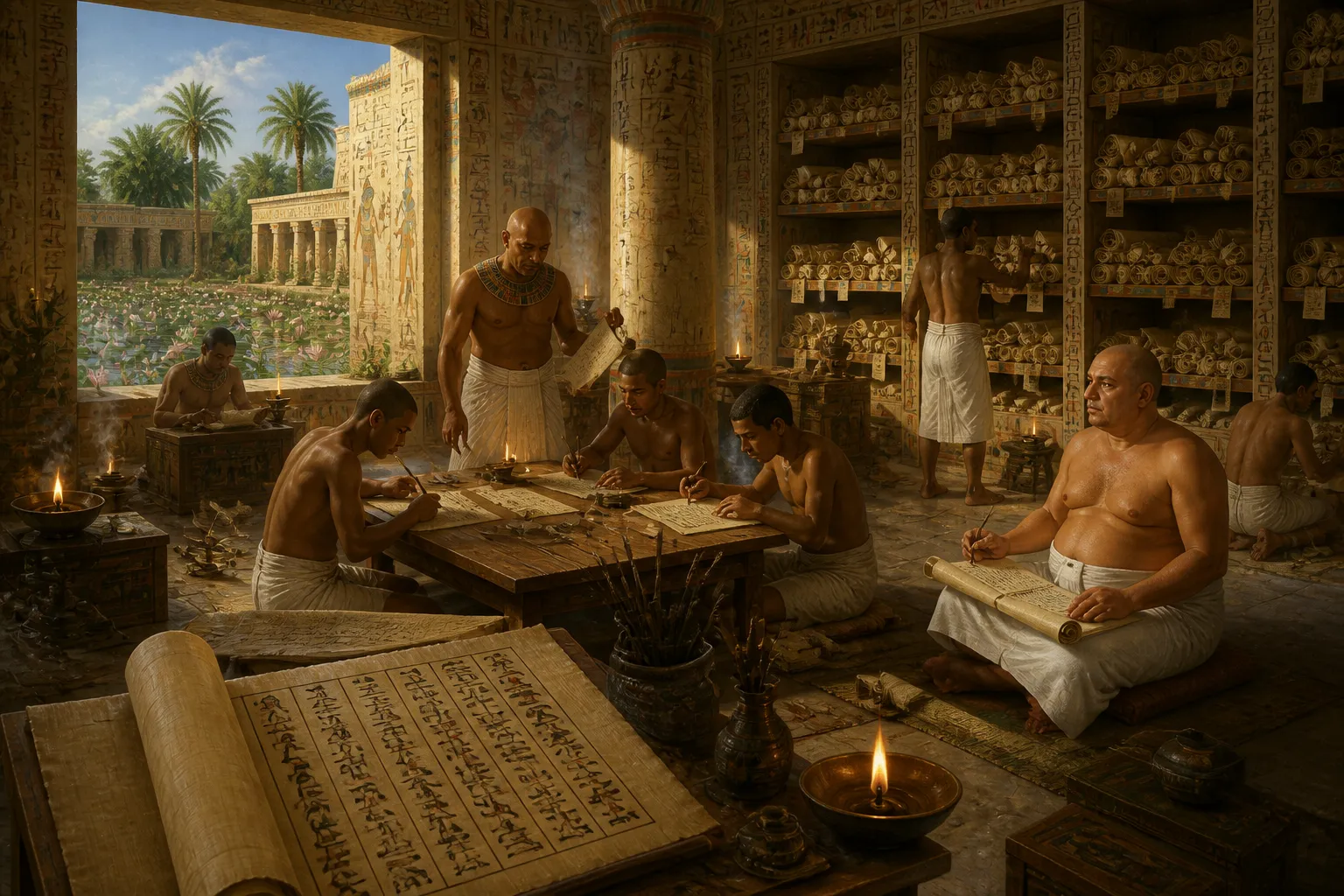 In the temple libraries, the heart of knowledge pulsed with a vibrant energy that served as the intellectual bedrock of ancient Egyptian society. In the temple libraries, the heart of knowledge pulsed with a vibrant energy that served as the intellectual bedrock of ancient Egyptian society.