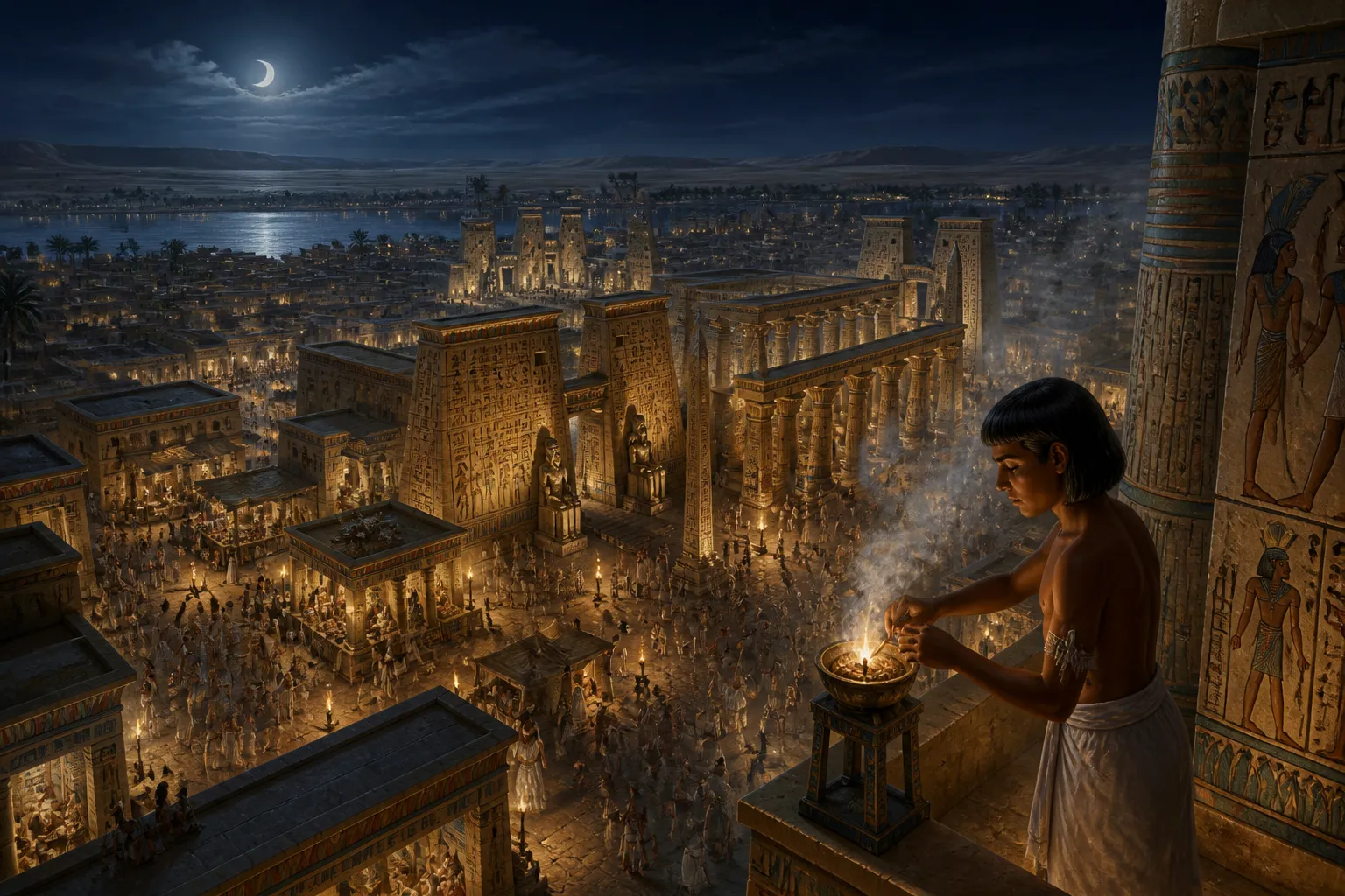 Hermopolis, a city devoted to the veneration of Thoth, stood as a monumental celebration of his divine intellect and celestial importance. Hermopolis, a city devoted to the veneration of Thoth, stood as a monumental celebration of his divine intellect and celestial importance.