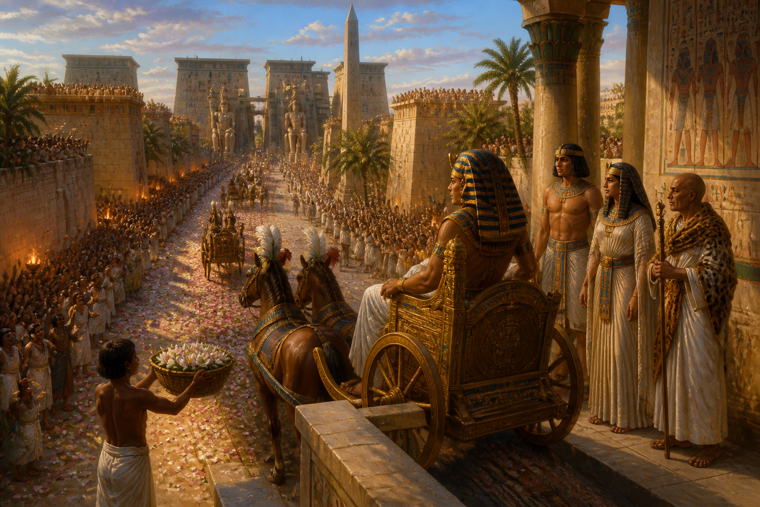 After the triumphant campaign in the north, Thutmose III returned to Egypt, where a grand victory celebration awaited him in the heart of Thebes. After the triumphant campaign in the north, Thutmose III returned to Egypt, where a grand victory celebration awaited him in the heart of Thebes.