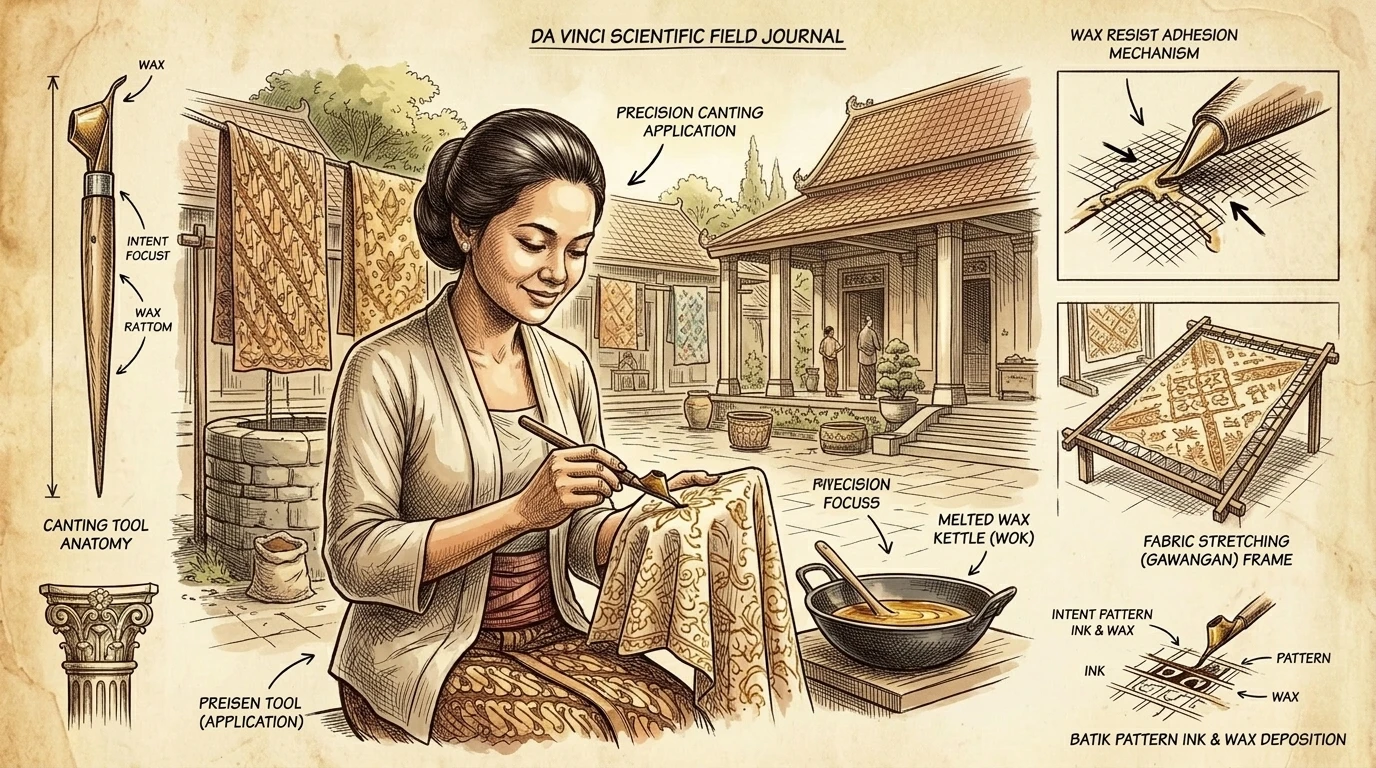 Kota Gede, connue pour ses industries de l'argent et du batik, est une ruche d'artisans créant des motifs complexes. Le batik tulis traditionnel, entièrement… Kota Gede, connue pour ses industries de l'argent et du batik, est une ruche d'artisans créant des motifs complexes. Le batik tulis traditionnel, entièrement…