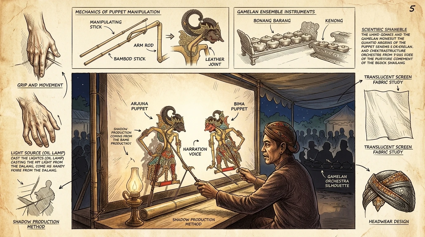 Le Wayang Kulit, le théâtre d'ombres traditionnel javanais, est une forme d'art reconnue par l'UNESCO. Les maîtres marionnettistes, connus sous le nom de… Le Wayang Kulit, le théâtre d'ombres traditionnel javanais, est une forme d'art reconnue par l'UNESCO. Les maîtres marionnettistes, connus sous le nom de…