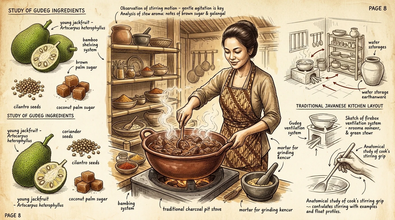 Le Gudeg, un ragoût traditionnel javanais à base de jacquier, est une spécialité culinaire de Yogyakarta. Des cours de cuisine offrent aux visiteurs la chance… Le Gudeg, un ragoût traditionnel javanais à base de jacquier, est une spécialité culinaire de Yogyakarta. Des cours de cuisine offrent aux visiteurs la chance…